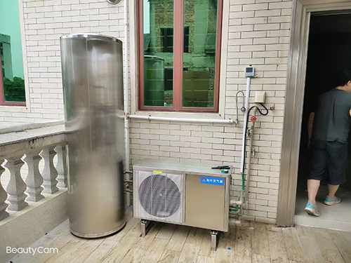 A case study of a hot water project in a villa area of Qingyuan Qingcheng